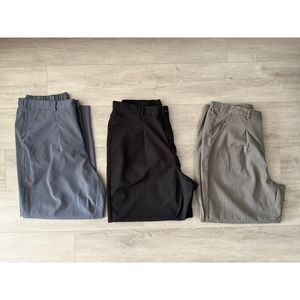 Office Wear- Women’s Casual Dress Pants – set of 3 – Size 1X – Elastic Waist